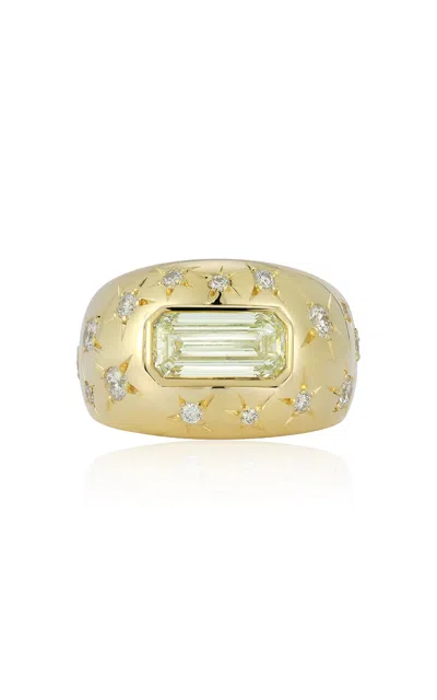Jemma Wynne 18k Yellow Gold Anniversary Diamond Bombe Ring