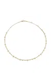 Jemma Wynne 18k Yellow Gold Love Notes Qu'hier Que Demain Pave Diamond Necklace
