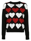 LOVE MOSCHINO HEART KNITTED JUMPER,7841206