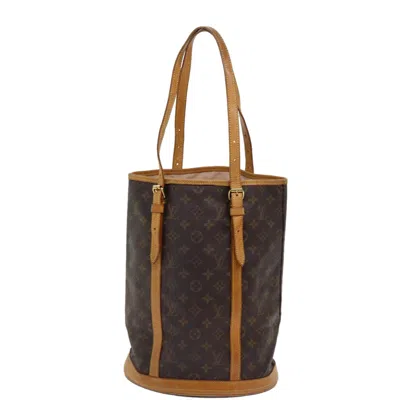 Pre-owned Louis Vuitton Bucket Gm Brown Canvas Shoulder Bag ()
