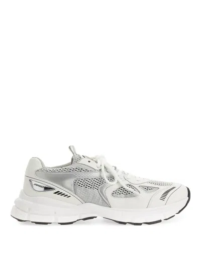 Axel Arigato Beige & Grey Marathon Trainers In White