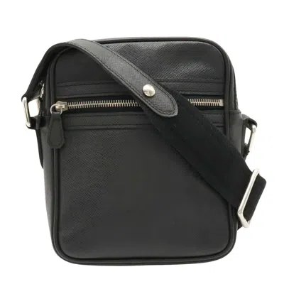 Pre-owned Louis Vuitton Dimitri Black Leather Shoulder Bag ()