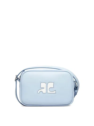 Courrèges Reedition Camera Bag In Light Blue