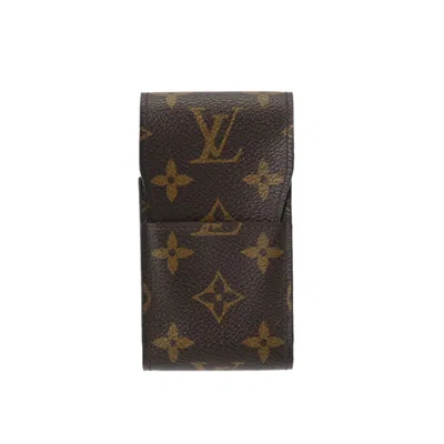 Pre-owned Louis Vuitton Étui À Cigarettes Brown Canvas Wallet  ()