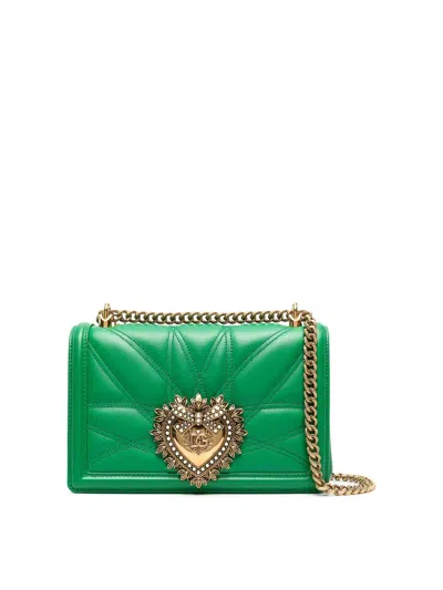 Dolce & Gabbana Devotion Bag In Green