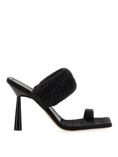 Gia Borghini Giaborghini Rosie Toe Ring Sandal In Black