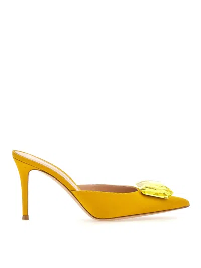 Gianvito Rossi Jaipur Mule 85 In Yellow