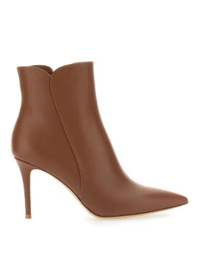 Gianvito Rossi Levy 85 Boots In Light Brown