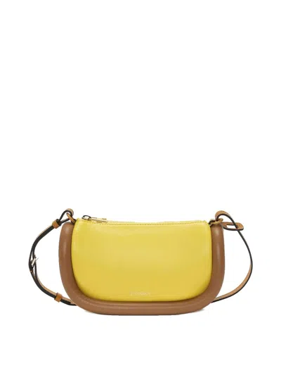 Jw Anderson Bumper-12 - Leather Crossbody Bag In Yellow