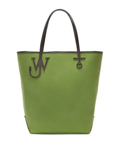 Jw Anderson Tall Anchor Tote In Green