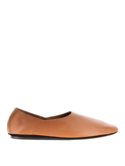 Jil Sander Flat Shoes In Light Brown