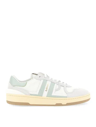 Lanvin White Clay Low Top Leather Trainers