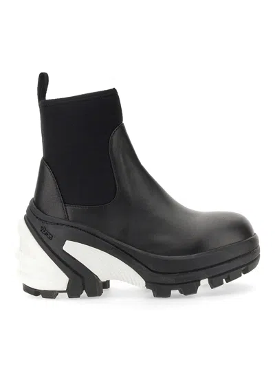 Alyx Medium Leather Boot In Black
