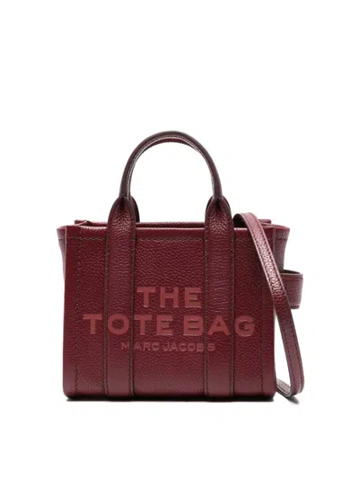 Marc Jacobs Leather Mini Tote In Red
