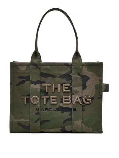 Marc Jacobs The Large Camo Jacquard Tote Bag In Green