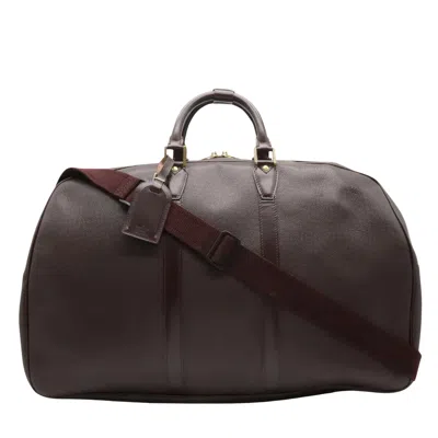 Pre-owned Louis Vuitton Kendall Brown Leather Travel Bag ()