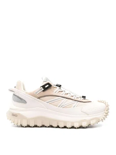 Moncler Trailgrip Lace-up Sneakers In Beige