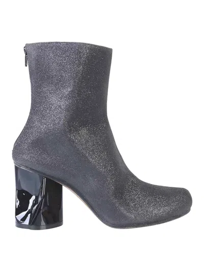 Maison Margiela Boots With Crushed Heel In Black