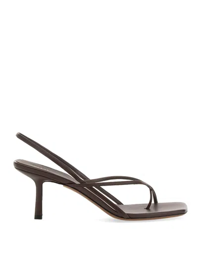 Neous Nappa Leather Shamali Sandals In Brown