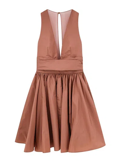 Pinko Mini Dress In Brown