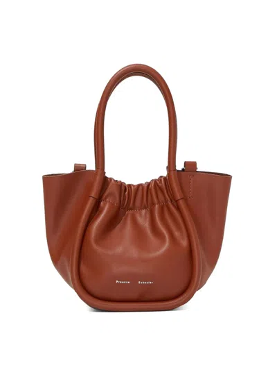 Proenza Schouler Extra Small Ruched Tote In Brown