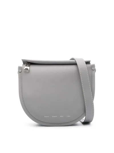Proenza Schouler Medium Baxter Leather Bag In Grey