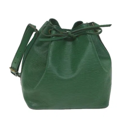 Pre-owned Louis Vuitton Petit Noé Green Leather Shoulder Bag ()