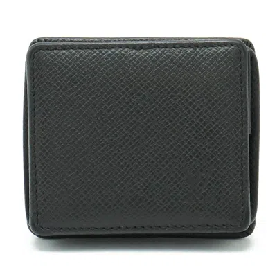 Pre-owned Louis Vuitton Porte Monnaie Boîte Black Leather Wallet  ()