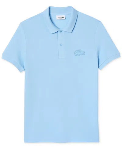 Lacoste Men's Regular-fit Monochromatic Croc Logo Polo Shirt In Panorama