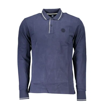 North Sails Cotton Polo Men's Shirt In Blue