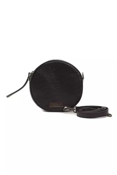 Pompei Donatella Elegant Leather Oval Crossbody Women's Perfection In Black