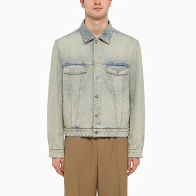 Gucci Reversible Denim Jacket Men In Blue