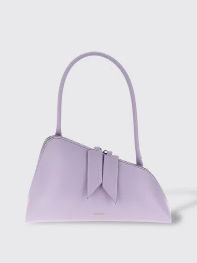 Attico Sunrise Asymmetric Shoulder Bag In Purple