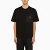 Prada Re-nylon And Jersey T-shirt In Black
