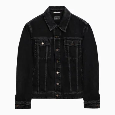 Saint Laurent Oversized Denim Jacket In Blue