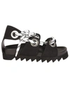 JOSHUA SANDERS Joshua Sanders Criss Cross Sailor Sliders,10295BLACK