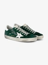 GOLDEN GOOSE GOLDEN GOOSE DELUXE BRAND FOREST GREEN SUPERSTAR SNEAKERS,G31MS590C4712300515