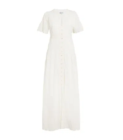 Veronica Beard Cotton Arushi Maxi Dress In White