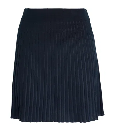 Falke Cupro Shadow Skirt In Navy