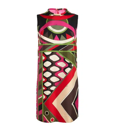 Emilio Pucci Pucci Vivara Print Mini Dress In Fuchsia