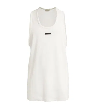 Fear Of God Stretch-cotton Ribbed Tank Top In White