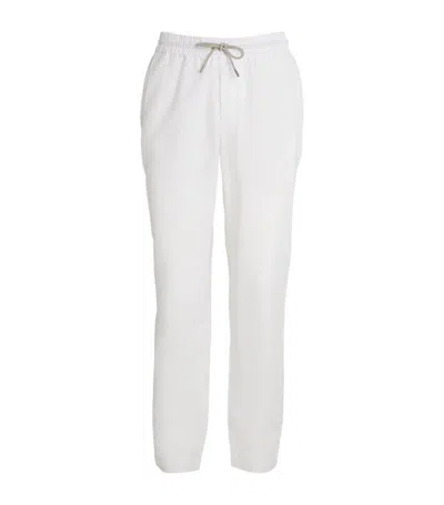 Sease Linen-cotton Trousers In White