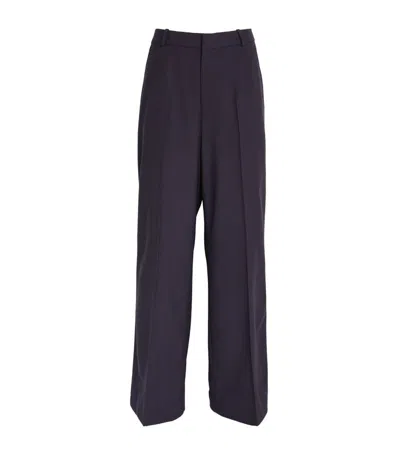 Polo Ralph Lauren Wool-blend Tailored Trousers In Navy