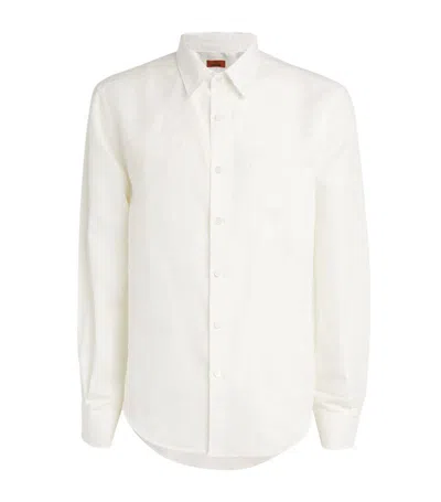 Missoni Cotton-linen Zigzag Shirt In White