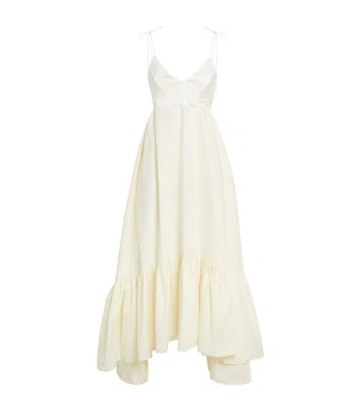Anna October Snow Queen Maxi Dress In Ivory