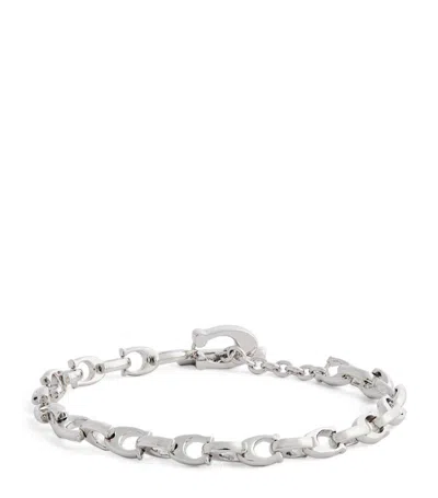 Coach Signature Bracelet In Silver