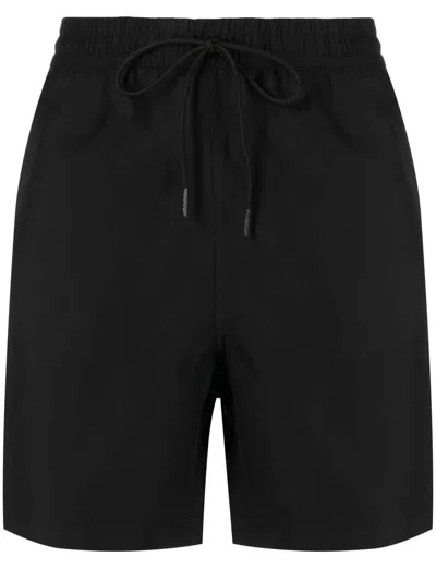Carhartt Logo-embroidered Swim Shorts In Black
