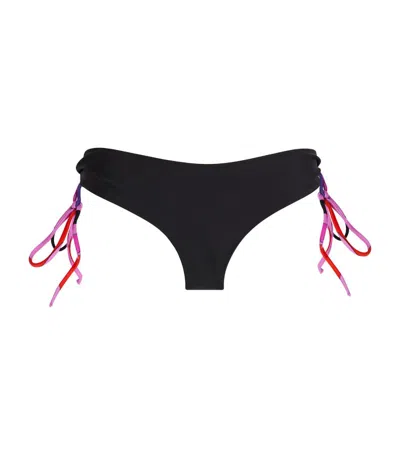 Emilio Pucci Pucci Marmo Print Bikini Briefs In Black