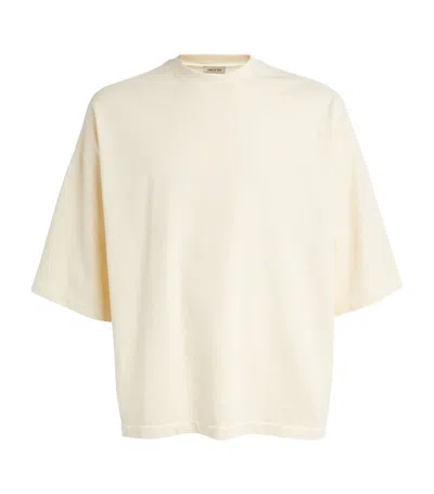 Fear Of God Cotton Oversized T-shirt In Ivory