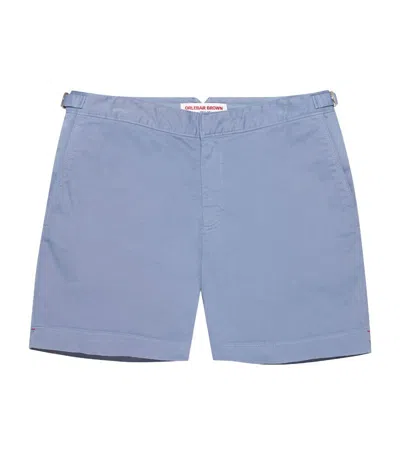 Orlebar Brown Stretch-cotton Bulldog Shorts In Blue